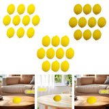 Maxbell 10x Mini Artificial Lemon Lifelike Fruit Model for Cabinet Kids Toys Bedroom