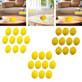 Maxbell 10x Mini Artificial Lemon Lifelike Fruit Model for Cabinet Kids Toys Bedroom
