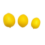 Maxbell 10x Mini Artificial Lemon Lifelike Fruit Model for Cabinet Kids Toys Bedroom
