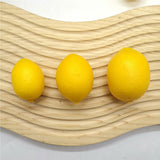 Maxbell 10x Mini Artificial Lemon Lifelike Fruit Model for Cabinet Kids Toys Bedroom