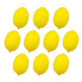 Maxbell 10x Mini Artificial Lemon Lifelike Fruit Model for Cabinet Kids Toys Bedroom