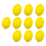 Maxbell 10x Mini Artificial Lemon Lifelike Fruit Model for Cabinet Kids Toys Bedroom