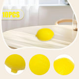 Maxbell 10x Mini Artificial Lemon Lifelike Fruit Model for Cabinet Kids Toys Bedroom