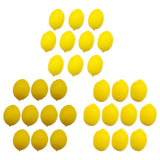 Maxbell 10x Mini Artificial Lemon Lifelike Fruit Model for Cabinet Kids Toys Bedroom