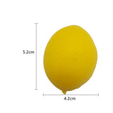Maxbell 10x Mini Artificial Lemon Lifelike Fruit Model for Cabinet Kids Toys Bedroom