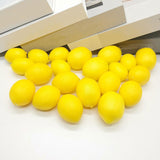 Maxbell 10x Mini Artificial Lemon Lifelike Fruit Model for Cabinet Kids Toys Bedroom