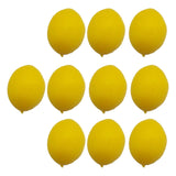 Maxbell 10x Mini Artificial Lemon Lifelike Fruit Model for Cabinet Kids Toys Bedroom