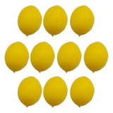 Maxbell 10x Mini Artificial Lemon Lifelike Fruit Model for Cabinet Kids Toys Bedroom