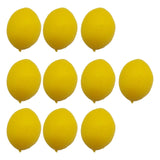 Maxbell 10x Mini Artificial Lemon Lifelike Fruit Model for Cabinet Kids Toys Bedroom