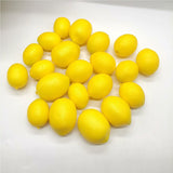 Maxbell 10x Mini Artificial Lemon Lifelike Fruit Model for Cabinet Kids Toys Bedroom
