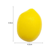 Maxbell 10x Mini Artificial Lemon Lifelike Fruit Model for Cabinet Kids Toys Bedroom