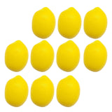 Maxbell 10x Mini Artificial Lemon Lifelike Fruit Model for Cabinet Kids Toys Bedroom