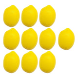 Maxbell 10x Mini Artificial Lemon Lifelike Fruit Model for Cabinet Kids Toys Bedroom