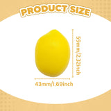 Maxbell 10x Mini Artificial Lemon Lifelike Fruit Model for Cabinet Kids Toys Bedroom