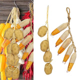 Maxbell Artificial Vegetable Ornament Versatile Corn Model for Decorating Fall Craft 50x10x5cm Potato