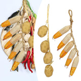 Maxbell Artificial Vegetable Ornament Versatile Corn Model for Decorating Fall Craft 50x10x5cm Potato