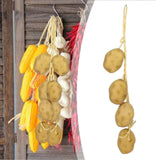 Maxbell Artificial Vegetable Ornament Versatile Corn Model for Decorating Fall Craft 50x10x5cm Potato