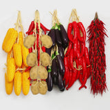 Maxbell Artificial Vegetable Ornament Versatile Corn Model for Decorating Fall Craft 50x10x5cm Potato