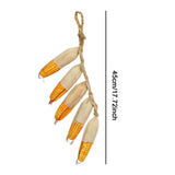 Maxbell Artificial Vegetable Ornament Versatile Corn Model for Decorating Fall Craft 45x10x5cm Corn