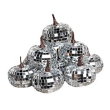 Maxbell 12Pcs Mini Artificial Pumpkins Glitter Ornaments for Party Table Centerpiece