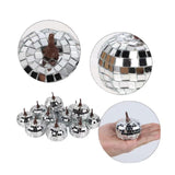 Maxbell 12Pcs Mini Artificial Pumpkins Glitter Ornaments for Party Table Centerpiece