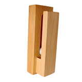 Maxbell Wall Towel Hook Easy Installation Wooden Towel Clip for Laundry Cabinet Door Light Brown