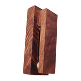 Maxbell Wall Towel Hook Easy Installation Wooden Towel Clip for Laundry Cabinet Door Dark Brown