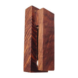 Maxbell Wall Towel Hook Easy Installation Wooden Towel Clip for Laundry Cabinet Door Dark Brown