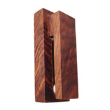 Maxbell Wall Towel Hook Easy Installation Wooden Towel Clip for Laundry Cabinet Door Dark Brown