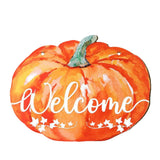 Maxbell Fall Halloween Pumpkin Welcome Sign with Rope Handmade Versatile Door Wreath