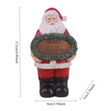 Maxbell Resin Santa Claus Figurine Santa Claus Statue for Home Party Winter Festival A