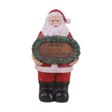 Maxbell Resin Santa Claus Figurine Santa Claus Statue for Home Party Winter Festival A