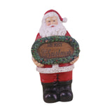 Maxbell Resin Santa Claus Figurine Santa Claus Statue for Home Party Winter Festival A