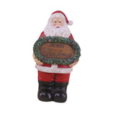 Maxbell Resin Santa Claus Figurine Santa Claus Statue for Home Party Winter Festival A