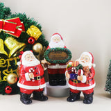 Maxbell Resin Santa Claus Figurine Santa Claus Statue for Home Party Winter Festival A