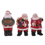 Maxbell Resin Santa Claus Figurine Santa Claus Statue for Home Party Winter Festival A