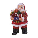 Maxbell Resin Santa Claus Figurine Santa Claus Statue for Home Party Winter Festival B