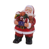 Maxbell Resin Santa Claus Figurine Santa Claus Statue for Home Party Winter Festival B