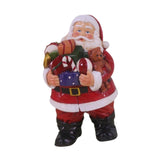 Maxbell Resin Santa Claus Figurine Santa Claus Statue for Home Party Winter Festival B