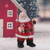 Maxbell Resin Santa Claus Figurine Santa Claus Statue for Home Party Winter Festival C