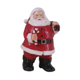 Maxbell Resin Santa Claus Figurine Santa Claus Statue for Home Party Winter Festival C