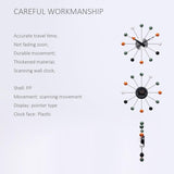 Maxbell Ball Clock in Multicolor Modern Wall Hanging Clock for Kids Room Home Office