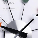 Maxbell Ball Clock in Multicolor Modern Wall Hanging Clock for Kids Room Home Office