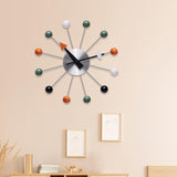 Maxbell Ball Clock in Multicolor Modern Wall Hanging Clock for Kids Room Home Office