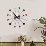 Maxbell Ball Clock in Multicolor Modern Wall Hanging Clock for Kids Room Home Office