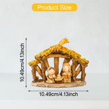 Maxbell Miniature Nativity Scene Ornament Festival Small Catholic Holy Family Statue