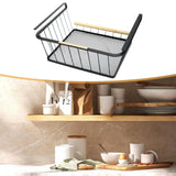 Maxbell Under Cabinet Shelf Basket Portable Hanging Basket for Wardrobe Desk Kitchen
