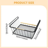 Maxbell Under Cabinet Shelf Basket Portable Hanging Basket for Wardrobe Desk Kitchen