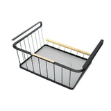 Maxbell Under Cabinet Shelf Basket Portable Hanging Basket for Wardrobe Desk Kitchen