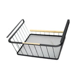 Maxbell Under Cabinet Shelf Basket Portable Hanging Basket for Wardrobe Desk Kitchen